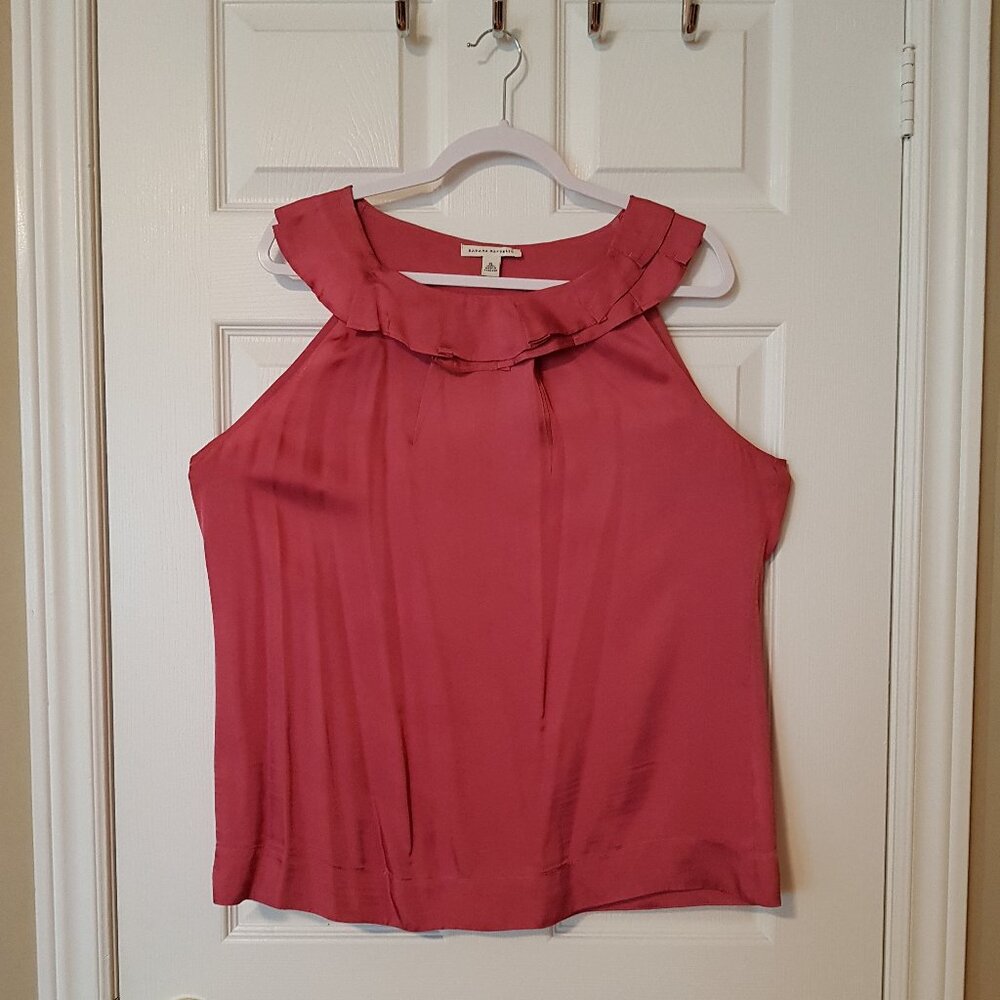 Banana Republic Women's Silky Top ~ Size L ~ Hot Pink ~ EUC ~